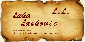 Luka Lasković vizit kartica